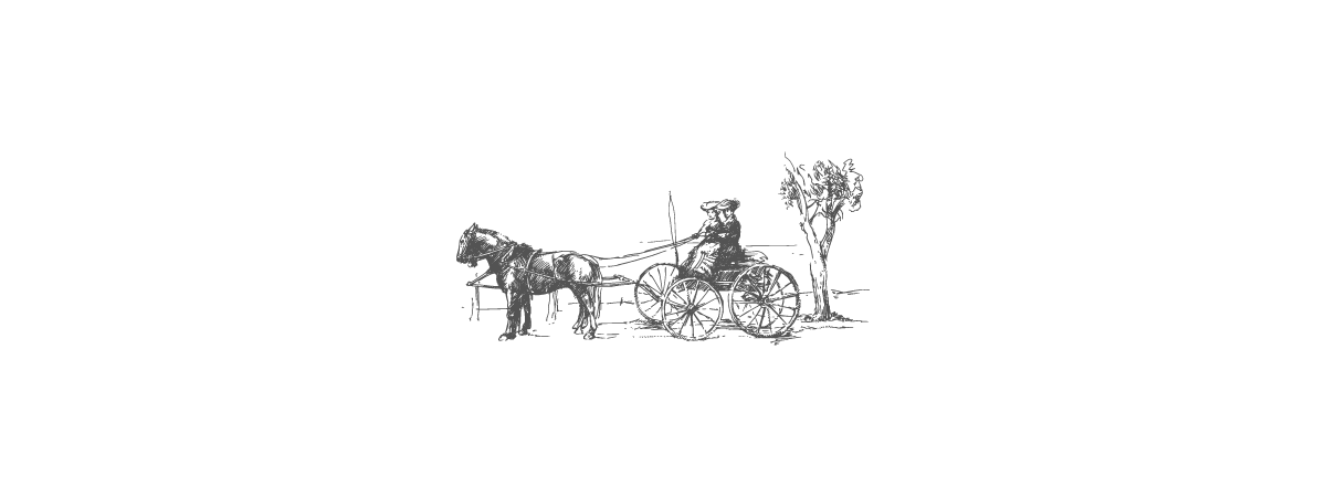 Zeichnung einer Kutsche